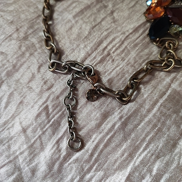 J. Crew Mega Rhinestone Collar Bone Bib Statement Necklace New With Dustbag - Picture 12 of 14